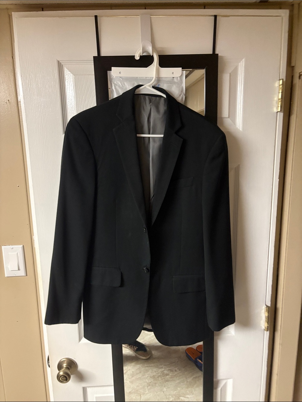 Classic Black Men's Suit Blazer - Versatile Formal Jacket